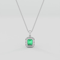 2.02 Ct. Emerald Pendant, Platinum 950 4