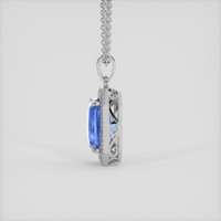 7.49 Ct. Blue Sapphire Pendant, Platinum 950 3