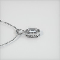 1.54 Ct. Sapphire Pendant, Platinum 950 3