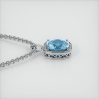 14.84 Ct. Gemstone Pendant, 14K White Gold 3