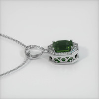 3.66 Ct. Sapphire Pendant, 14K White Gold 3