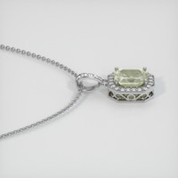 1.64 Ct. Sapphire Pendant, 14K White Gold 3