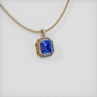 7.71 Ct. Sapphire Pendant, 14K Yellow Gold 2