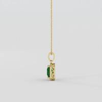 1.60 Ct. Tsavorite Garnet Pendant, 14K Yellow Gold 3