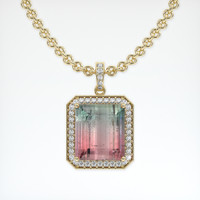 30.00 Ct. Gemstone Pendant, 14K Yellow Gold 1