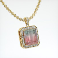 30.00 Ct. Gemstone Pendant, 14K Yellow Gold 2