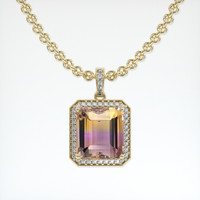 21.99 Ct. Gemstone Pendant, 14K Yellow Gold 1