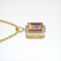 21.99 Ct. Gemstone Pendant, 14K Yellow Gold 3