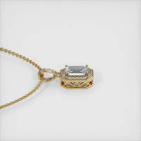 1.54 Ct. Sapphire Pendant, 14K Yellow Gold 3