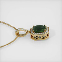 3.66 Ct. Sapphire Pendant, 14K Yellow Gold 3