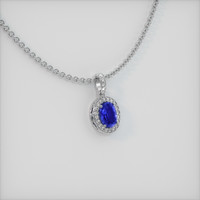 1.53 Ct. Sapphire Pendant, Platinum 950 2