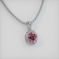 3.24 Ct. Gemstone Pendant, Platinum 950 2