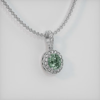 0.80 Ct. Sapphire Pendant, Platinum 950 2