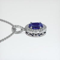 1.61 Ct. Sapphire Pendant, 14K White Gold 3