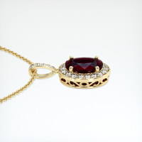 5.92 Ct. Gemstone Pendant, 14K Yellow Gold 3
