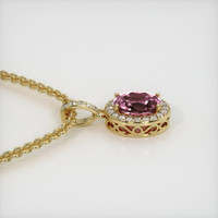 3.24 Ct. Gemstone Pendant, 18K Yellow Gold 3