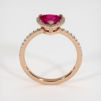 1.16 Ct. Ruby Ring, 14K Rose Gold 3