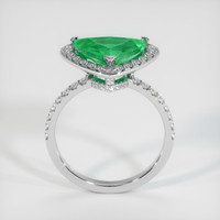 2.32 Ct. Emerald  Ring - 18K White Gold