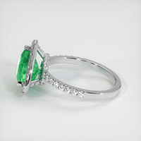 2.32 Ct. Emerald Ring, 18K White Gold 4