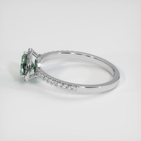 1.13 Ct. Sapphire Ring, 18K White Gold 4