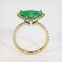 2.32 Ct. Emerald Ring, 18K Yellow Gold 3