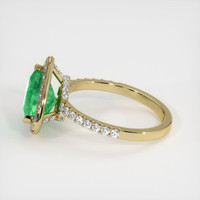 2.32 Ct. Emerald  Ring - 18K Yellow Gold