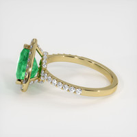 2.32 Ct. Emerald Ring, 18K Yellow Gold 4