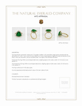 Emerald Ring 4.29 Ct., 18K Yellow Gold Appraisal