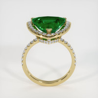 4.29 Ct. Emerald Ring, 18K Yellow Gold 3