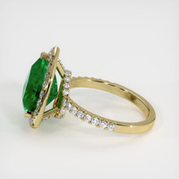 4.29 Ct. Emerald Ring, 18K Yellow Gold 4