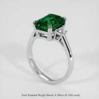 3.71 Ct. Emerald Ring, Platinum 950 2