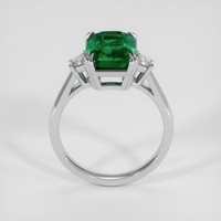 3.71 Ct. Emerald Ring, Platinum 950 3