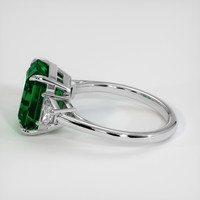 4.73 Ct. Emerald Ring, Platinum 950 4