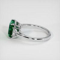 2.87 Ct. Emerald Ring, Platinum 950 4