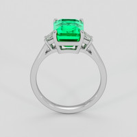 3.26 Ct. Emerald Ring, Platinum 950 3