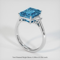 4.21 Ct. Gemstone Ring, Platinum 950 2