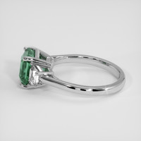 3.07 Ct. Green Sapphire Ring, Platinum 950 4