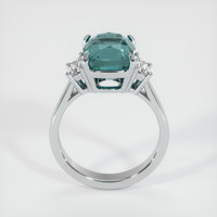 4.50 Ct. Bluish Green Sapphire Ring, Platinum 950 3