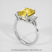 5.02 Ct. Yellow Sapphire Ring, Platinum 950 2