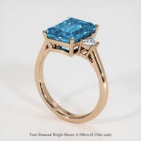 4.21 Ct. Gemstone Ring, 14K Rose Gold 2