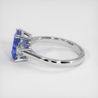 2.06 Ct. Blue Sapphire Ring, 10K White Gold 4