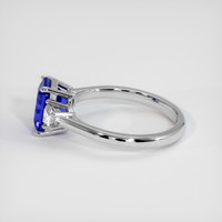 2.57 Ct. Blue Sapphire Ring, 10K White Gold 4