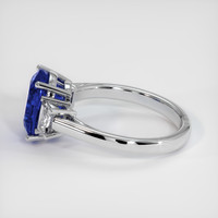 4.43 Ct. Blue Sapphire Ring, 14K White Gold 4