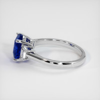 1.99 Ct. Blue Sapphire Ring, 14K White Gold 4