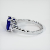 2.51 Ct. Blue Sapphire Ring, 14K White Gold 4