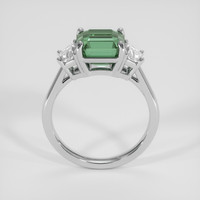 3.07 Ct. Green Sapphire Ring, 14K White Gold 3