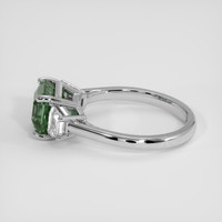 3.07 Ct. Green Sapphire Ring, 14K White Gold 4