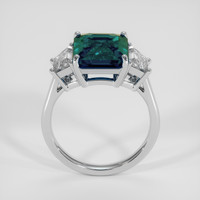 5.01 Ct. Greenish Blue Sapphire Ring, 14K White Gold 3