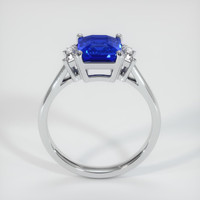 2.10 Ct. Blue Sapphire Ring, 18K White Gold 3