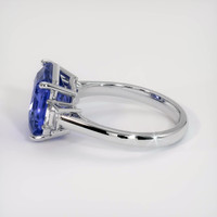 8.03 Ct. Blue Sapphire Ring, 18K White Gold 4